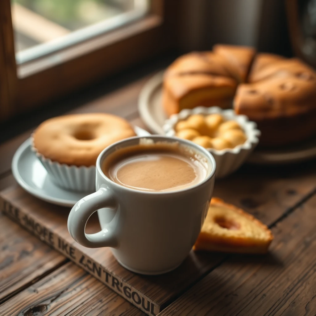 Hey Brew — freshly prepared coffee and baked goods workspace